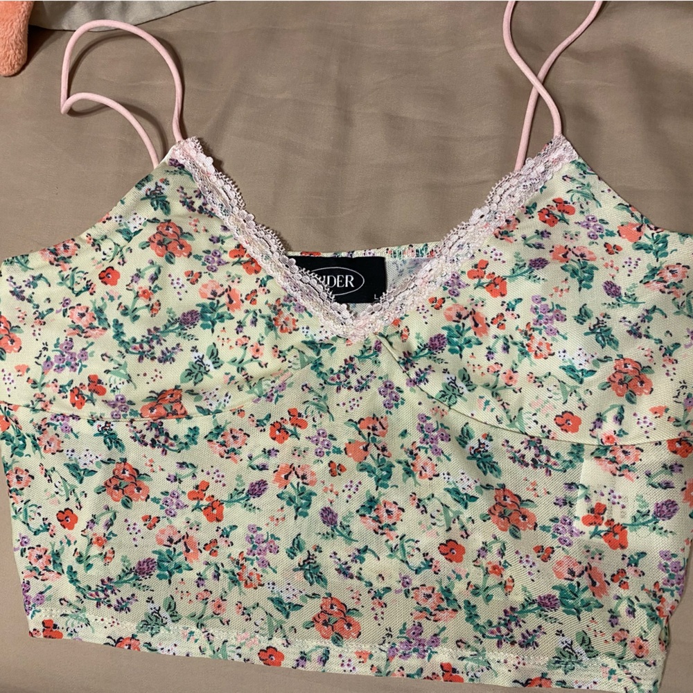 Cider Floral Crop Top